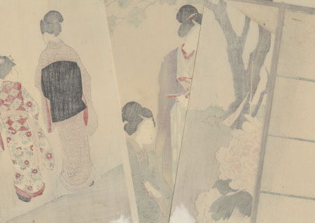 April: Peonies by Miyagawa Shuntei (1873 - 1914)
