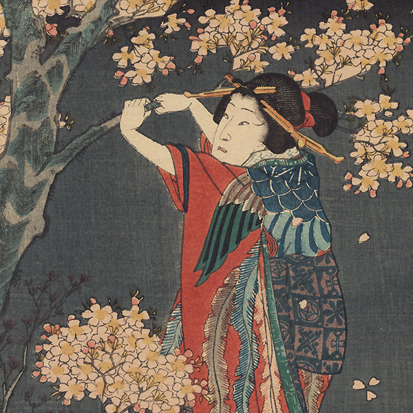 Wakamurasaki, 1860 by Toyokuni III/Kunisada (1786 - 1864)
