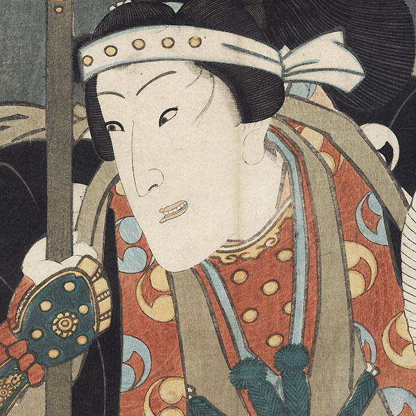 Iwai Kumesaburo III as Oboshi Rikiya, 1859 by Toyokuni III/Kunisada (1786 - 1864)