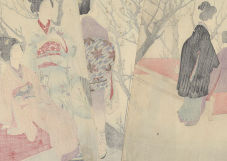 February: Plum Viewing by Miyagawa Shuntei (1873 - 1914)