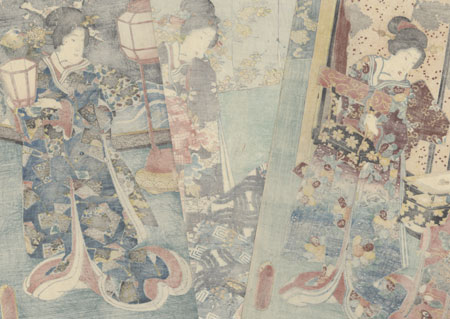 Prince Genji and Beauties, 1847 - 1852 by Toyokuni III/Kunisada (1786 - 1864)