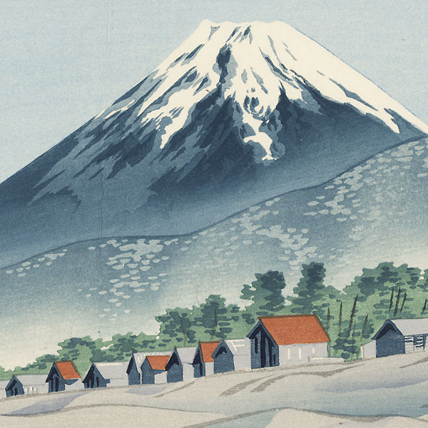 Fuji Seen from Senbon-Matsubara by Tokuriki (1902 - 1999)