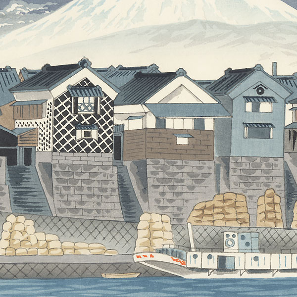 Fuji from Numazu Kawaguchi by Tokuriki (1902 - 1999)