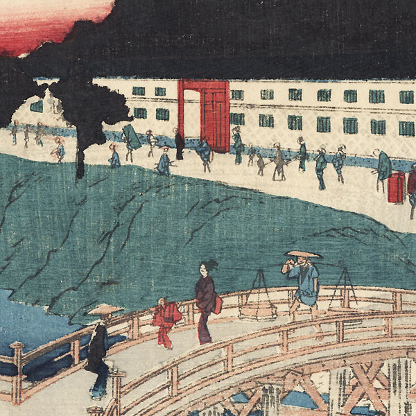 Suiten Shrine in Akabane, 1843 â€“ 1847 by Hiroshige (1797 - 1858)