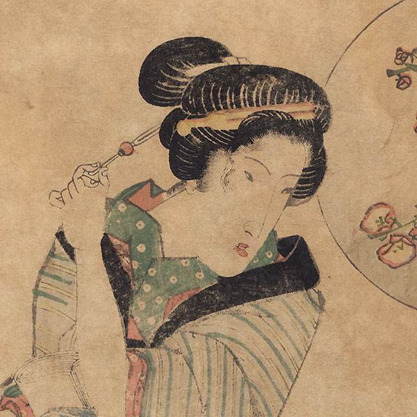 Beauty and Blossoming Plum by Eisen (1790 - 1848)