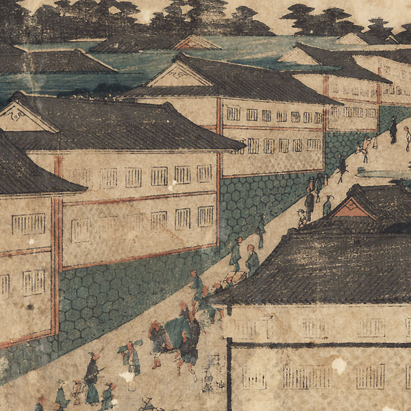 View of Kasumigaseki, circa 1840 - 1842 by Hiroshige (1797 - 1858)