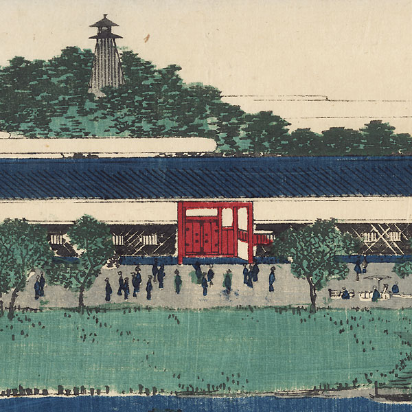 Suiten Shrine at Akabane by Hiroshige (1797 - 1858)