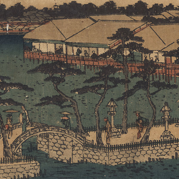 The Benten Shrine at Shinobazu Pond, circa 1839 - 1842 by Hiroshige (1797 - 1858)