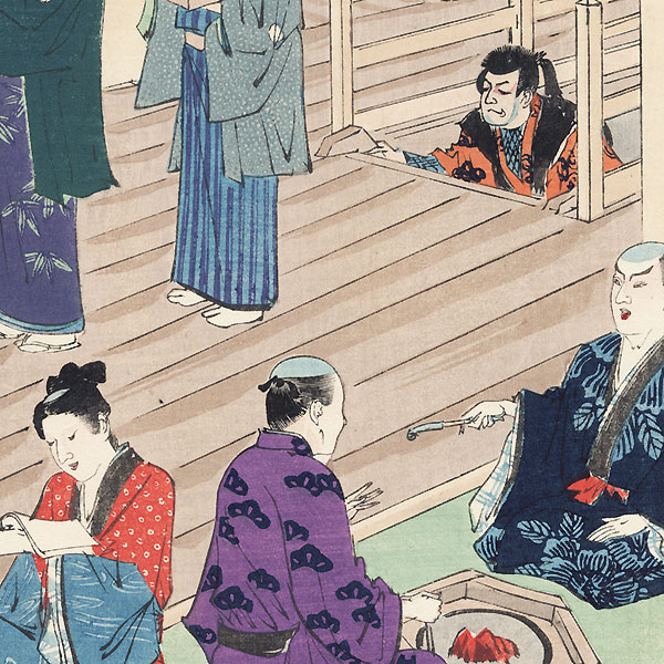 Praying to the Otsu Inari Shrine (Otsu Inari) by Ginko (active 1874 - 1897)