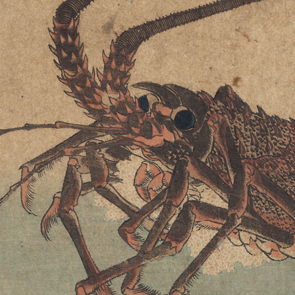 Lobster and Shrimp by Hiroshige (1797 - 1858)