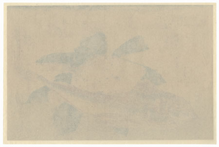 Gurnards, Flatfish, and Bamboo Grass by Hiroshige (1797 - 1858)