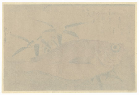 Goggle-eyed Sea Bream and Bamboo Grass by Hiroshige (1797 - 1858)