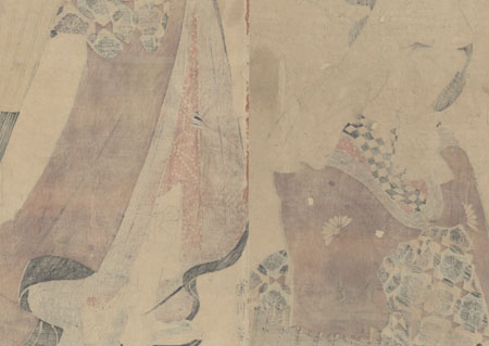 Beauty with an Umbrella Kakemono by Eizan (1787 - 1867)