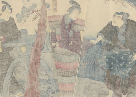 Scene from Takagi Oriemon budo jitsuroku, 1848 by Kuniyoshi (1797 - 1861)