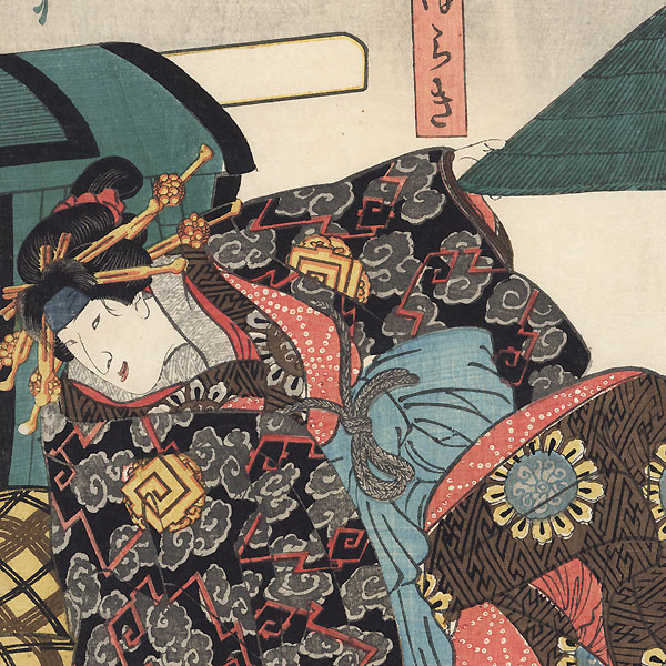 Scene from Mukashigatari inazuma zoshi, 1848 by Kuniyoshi (1797 - 1861)