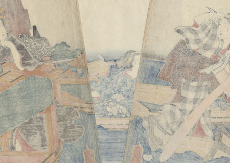 Summer: Cooling Off between the Bridges, 1843 -1847 by Kuniyoshi (1797 - 1861)