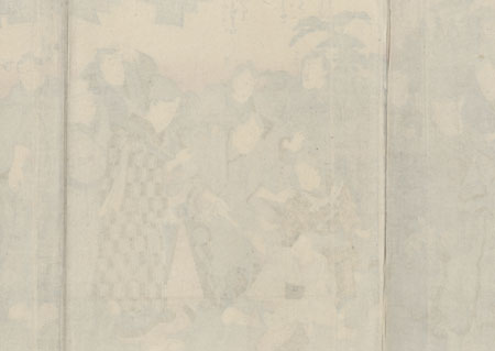 Actors Visiting a Shrine, 1851 - 1852 by Kuniyoshi (1797 - 1861)