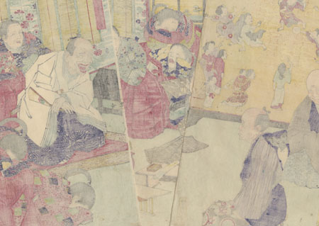 Naniwa Gossip, 1884 by Kiyochika (1847 - 1915)