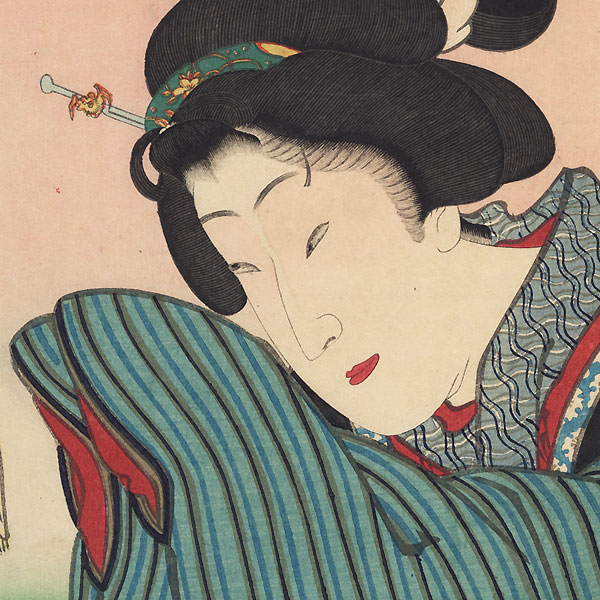 Beauty Praying, 1869 by Kunichika (1835 - 1900)