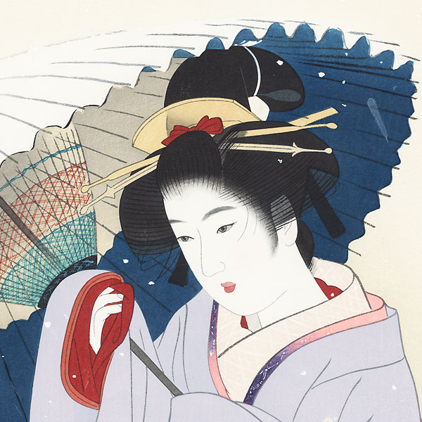 Snowstorm by Ito Shinsui (1898 - 1972)