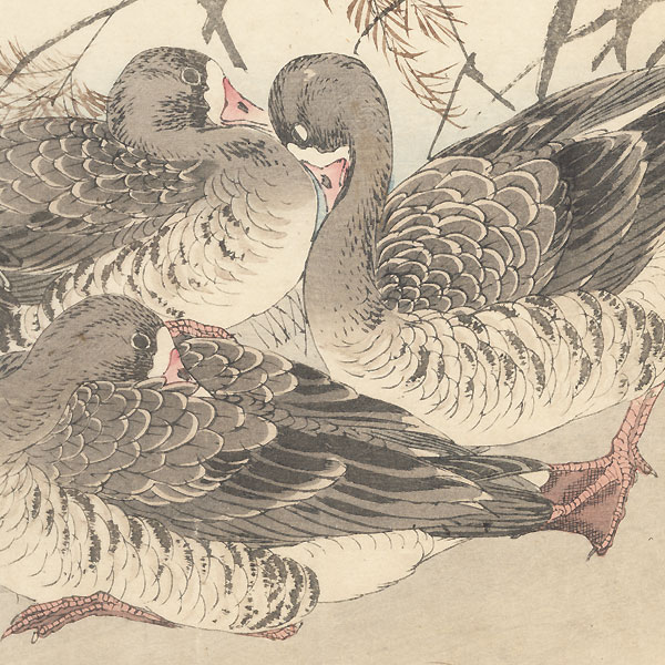 Oban diptych original - Autumn Group, 1891 by Imao Keinen (1845 - 1924)