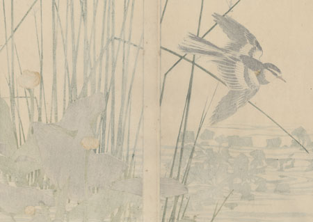 Oban diptych original - Summer Group, 1891 by Imao Keinen (1845 - 1924)