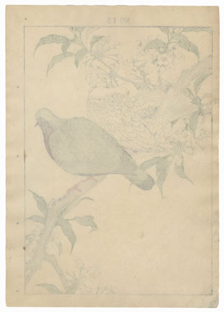 Single oban original - Spring Group, 1891 by Imao Keinen (1845 - 1924)
