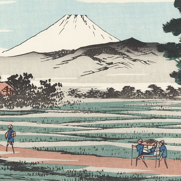 Tokaido Omori Nawate by Hiroshige (1797 - 1858)