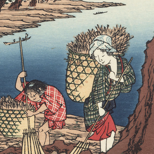 Harima Province, Maiko-no-hama by Hiroshige (1797 - 1858)